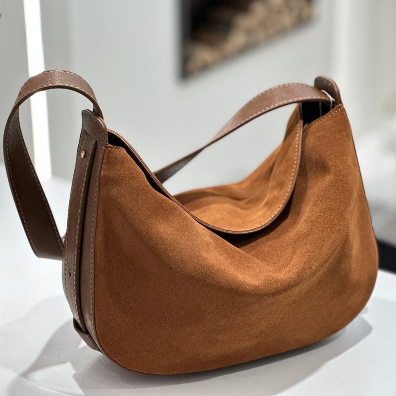 Suede Adjustable Shoulder Bag