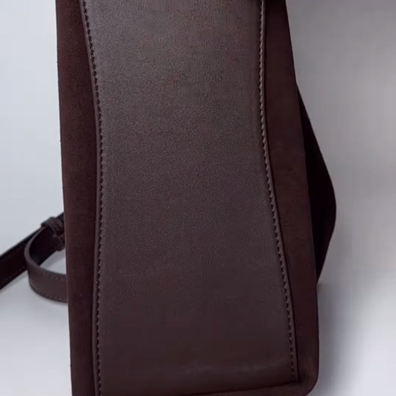 Nubuck Leather Underarm Bag Shoulder Crossbody Bag