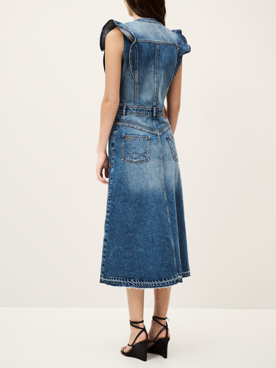 Lilith Denim Midi Dress