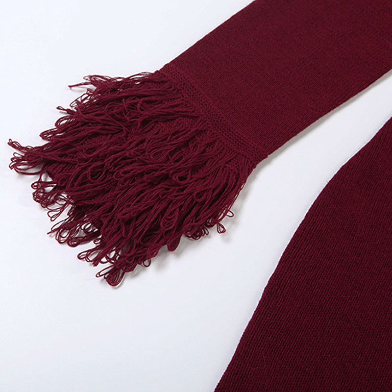 Deep V-Neck Faux Fur Trim Sweater Maxi Dress