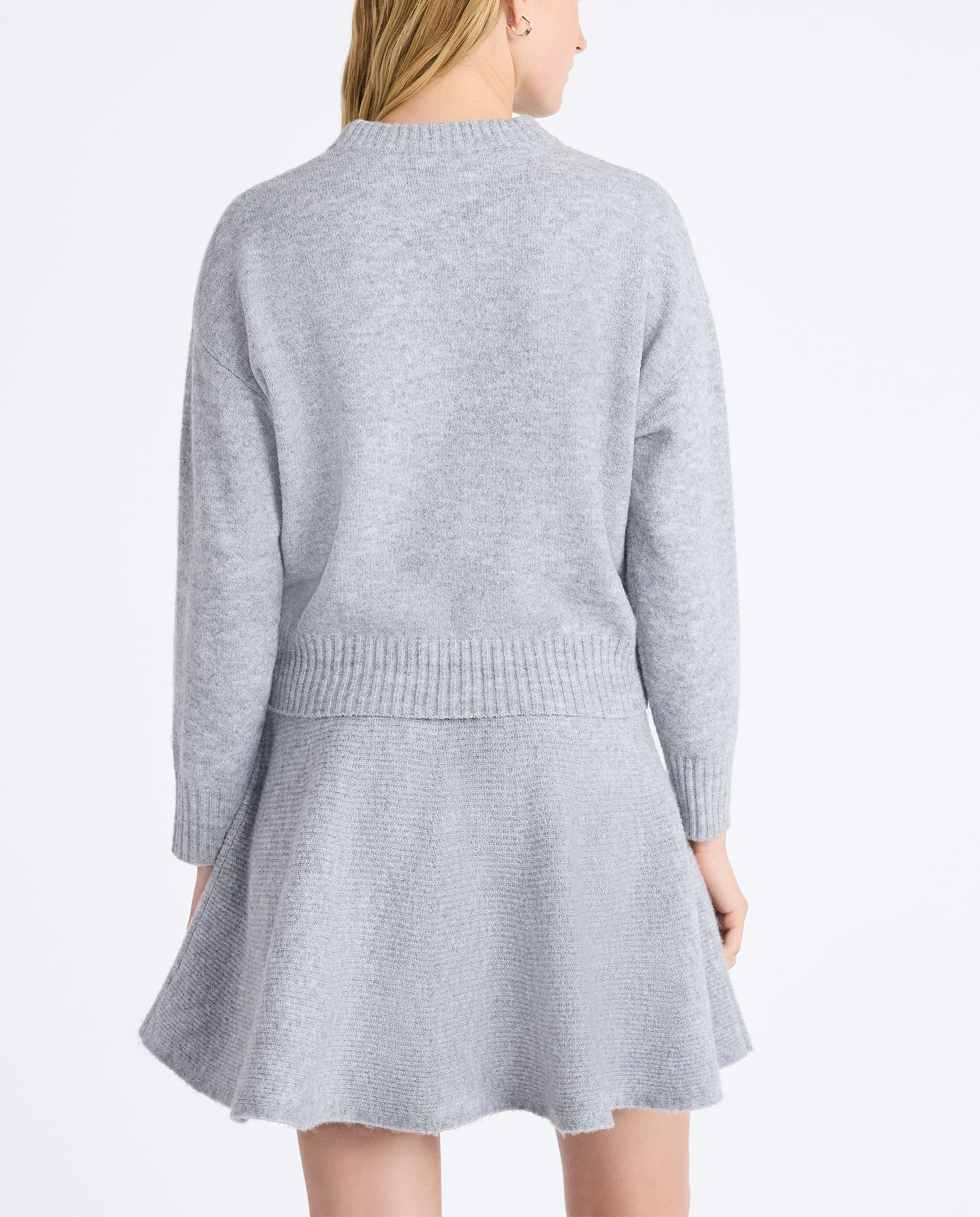 Women's Embellished Mock Neck Sweater with Dress