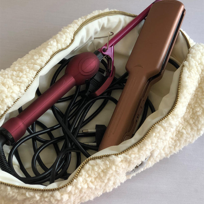 Plush Cosmetic Bag Portable Large Capacity Storage Bag