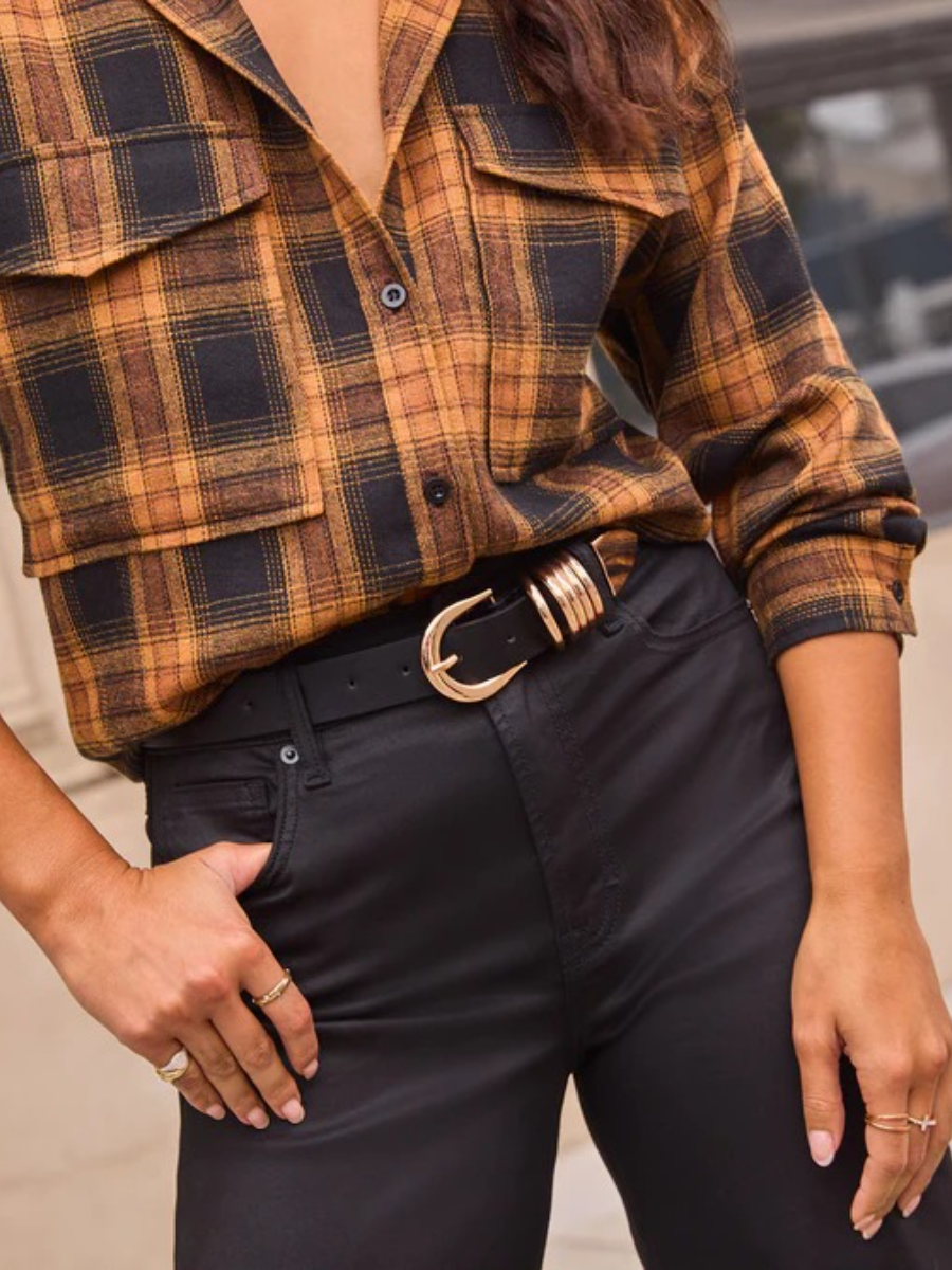 Greer Stacked Buckle Belt