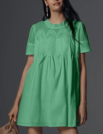 Chic Lace A-line Short Dress