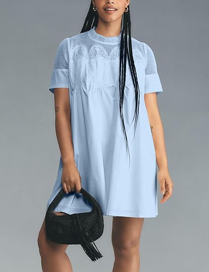 Chic Lace A-line Short Dress