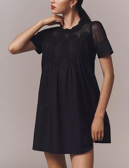 Chic Lace A-line Short Dress