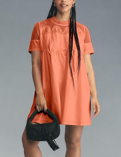 Chic Lace A-line Short Dress