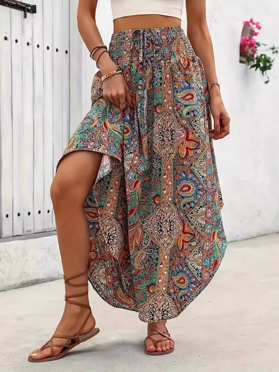 Boho Printed Casual Skirt