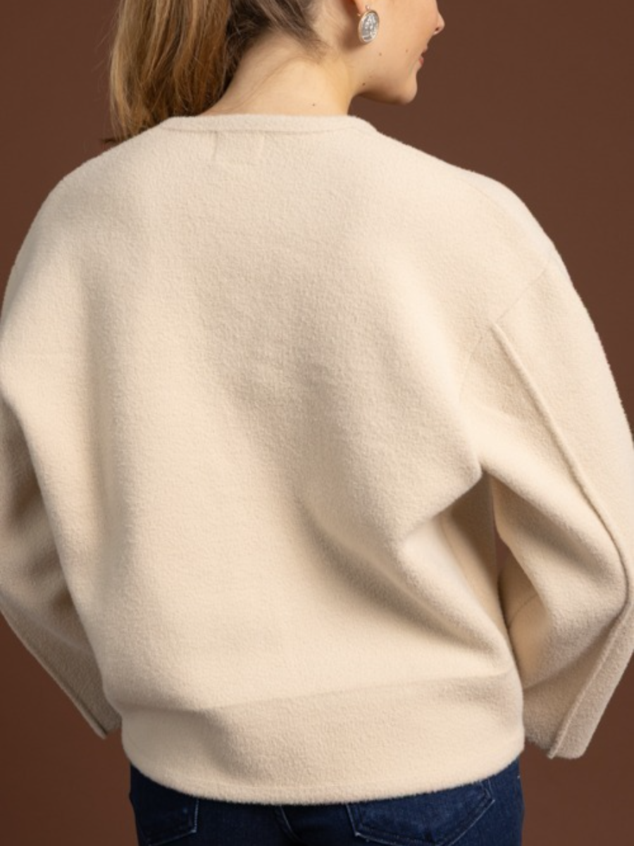 Scarf Sweater Jacket