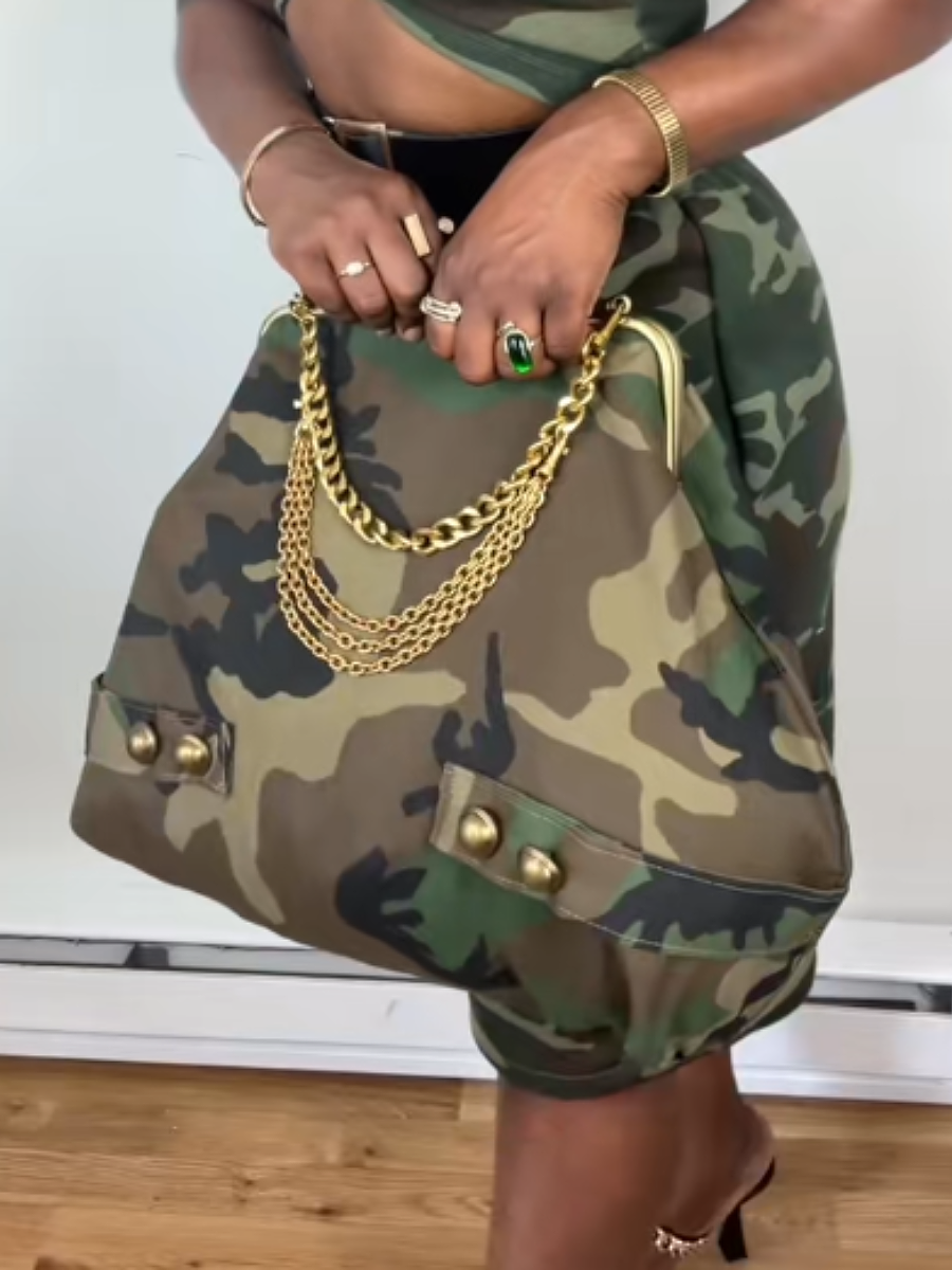 Camo Clutch-（With Chain）
