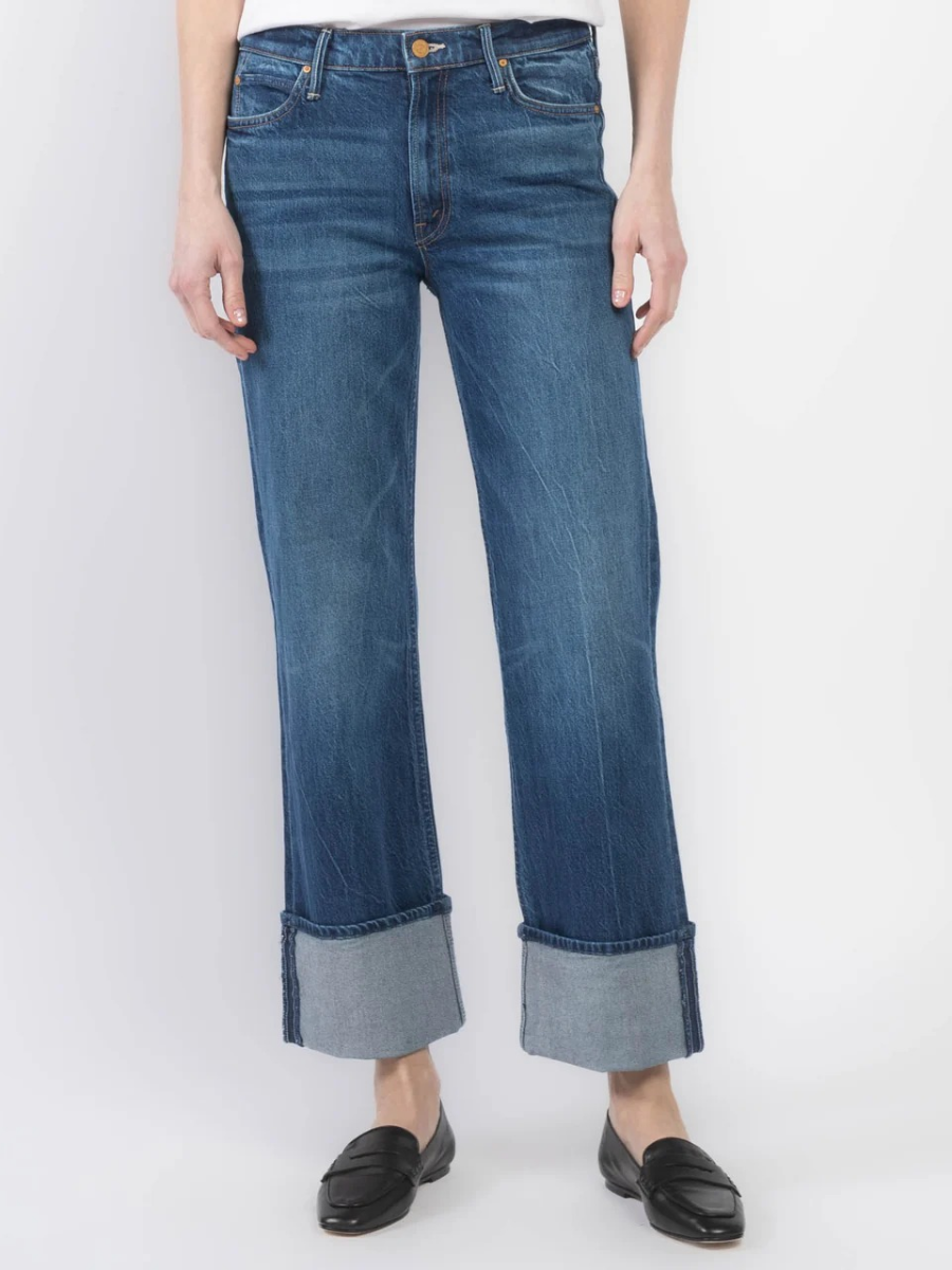 Checkerboard Duster Jeans