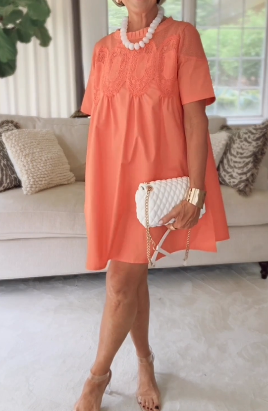 Chic Lace A-line Short Dress