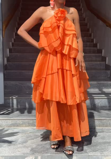 Multi-layer Dress With Ruffles