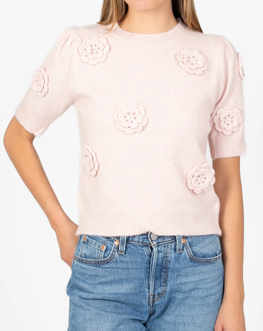 Adorable Flower Sweater