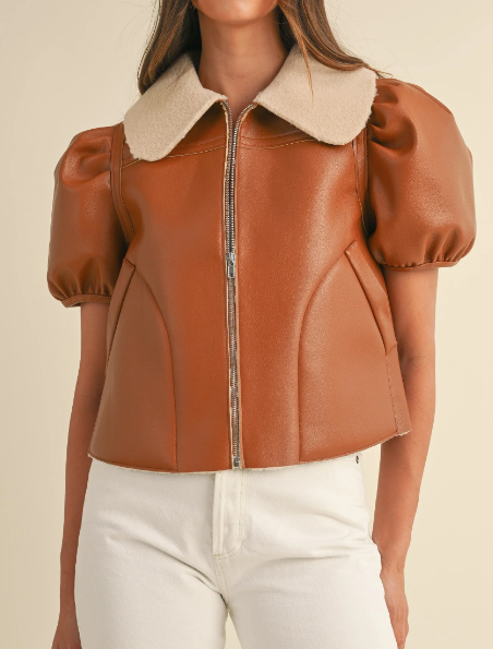 Soft Faux Leather Jacket