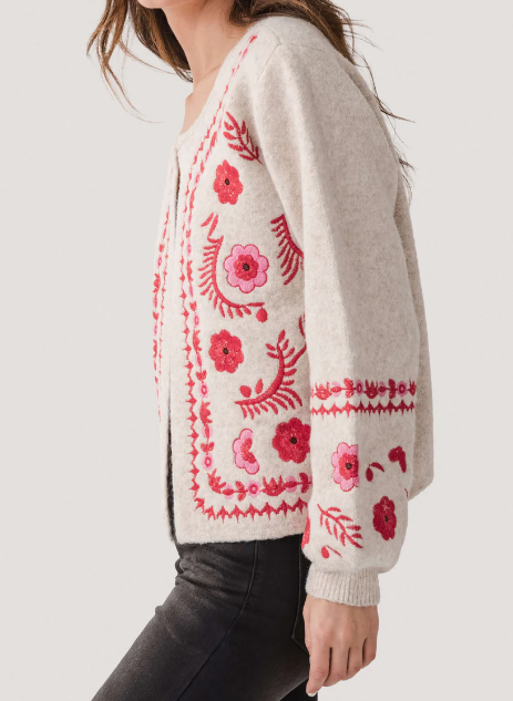 Adorable Embroidered Cardigan