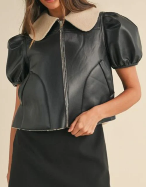 Soft Faux Leather Jacket