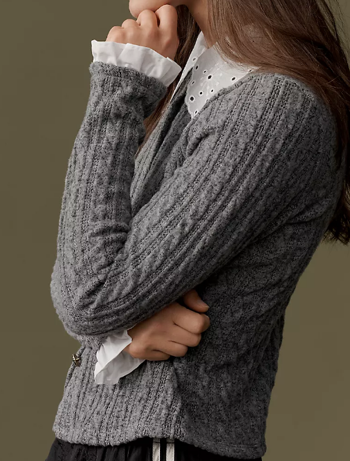 Collared Cardigan Sweater