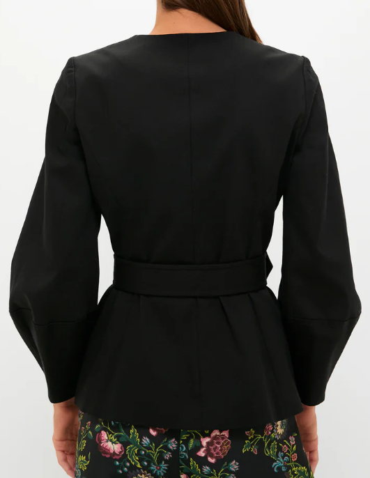 Demure Zip Belt Jacket