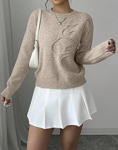 Prettiest 3D Floral Sweater