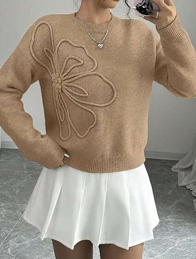 Prettiest 3D Floral Sweater