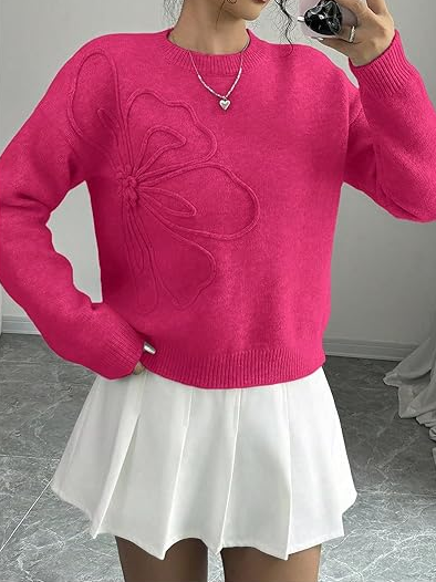 Prettiest 3D Floral Sweater