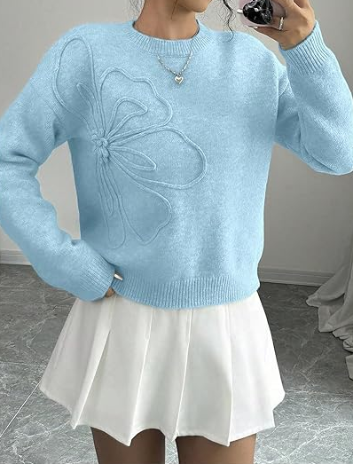 Prettiest 3D Floral Sweater