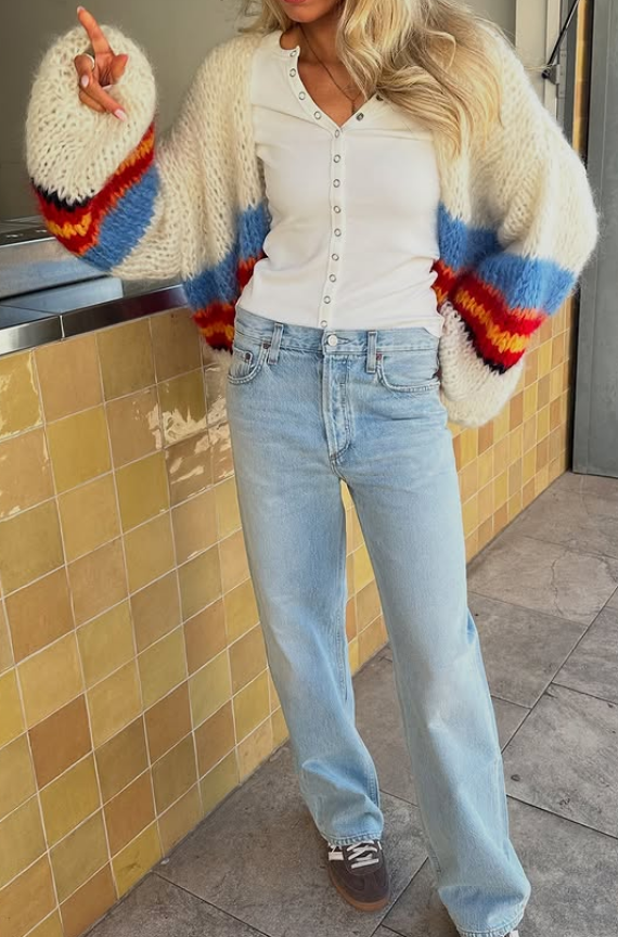 Comfy Striped Cardigan