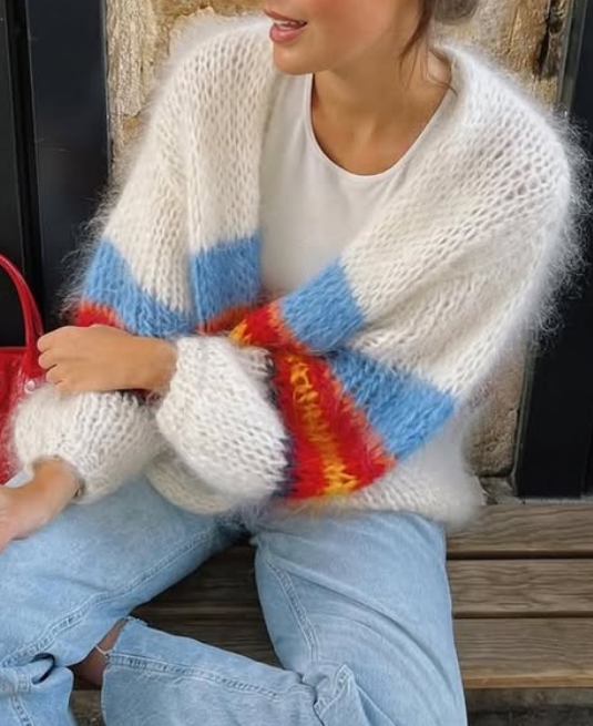 Comfy Striped Cardigan