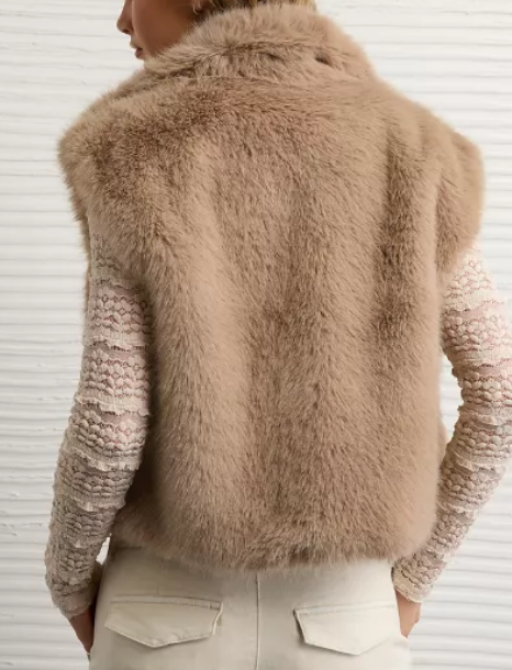 Comfy Faux Fur Vest Coat