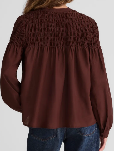 Flattering Brown Blouse