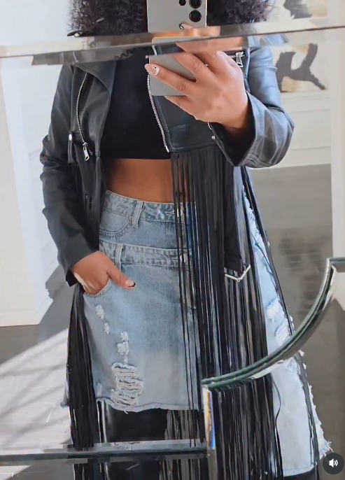 Tassel Leather Jacket