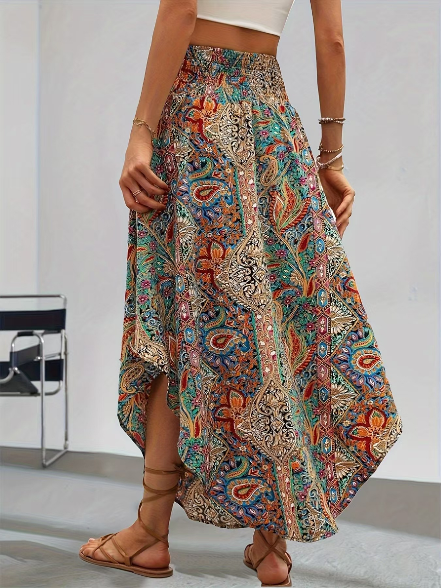Boho Printed Casual Skirt