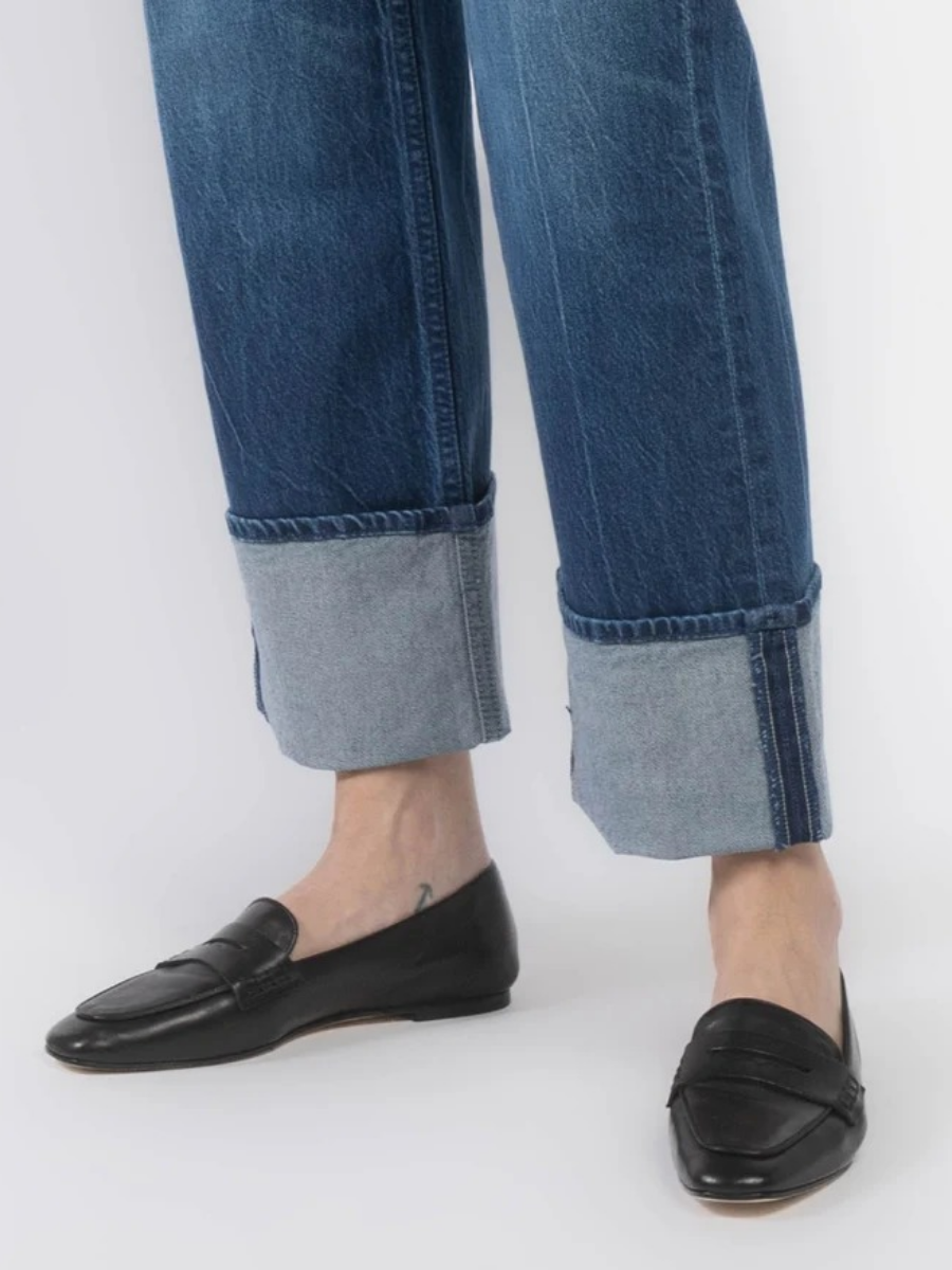 Checkerboard Duster Jeans