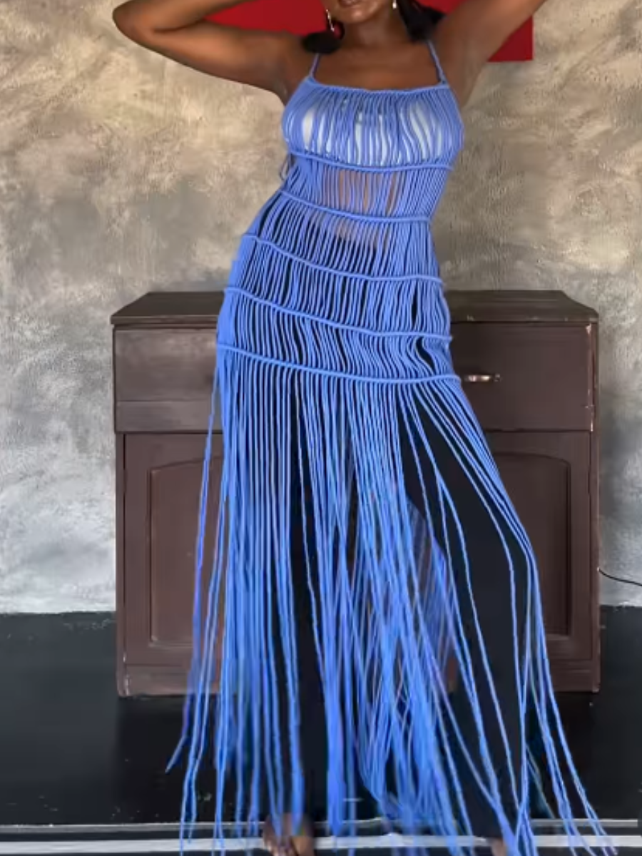 Fashion Woven Sling Dress