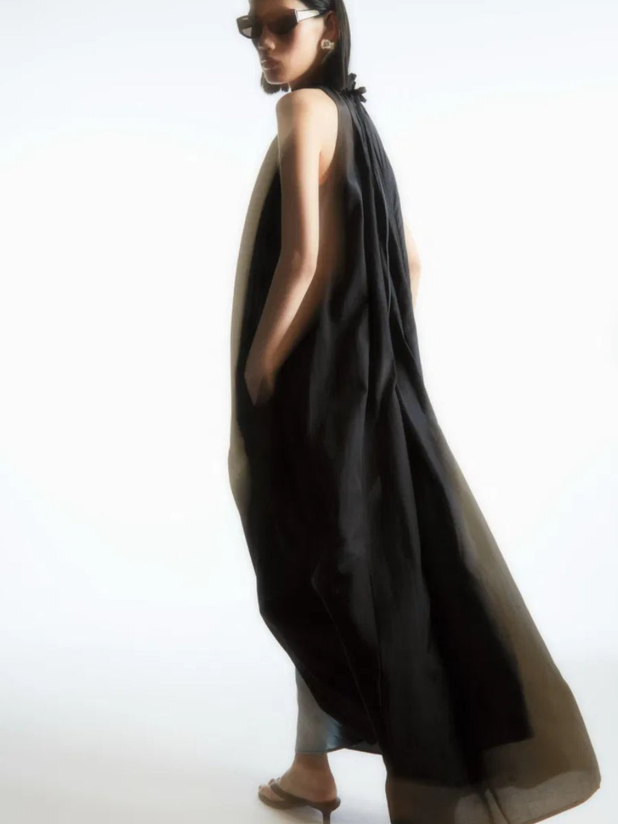 Floral Print Silk Blend Dress