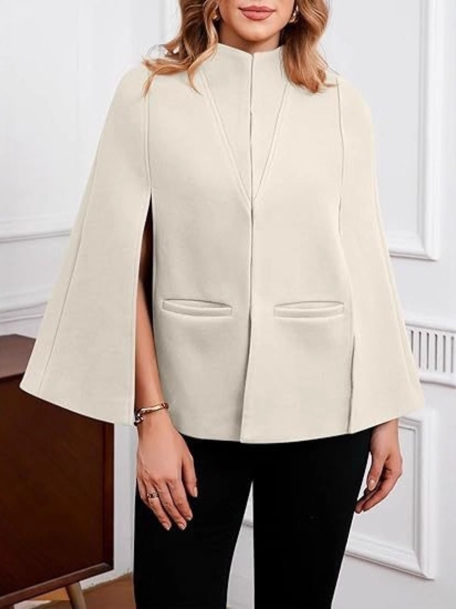Stand Collar Open Front Fall jacket