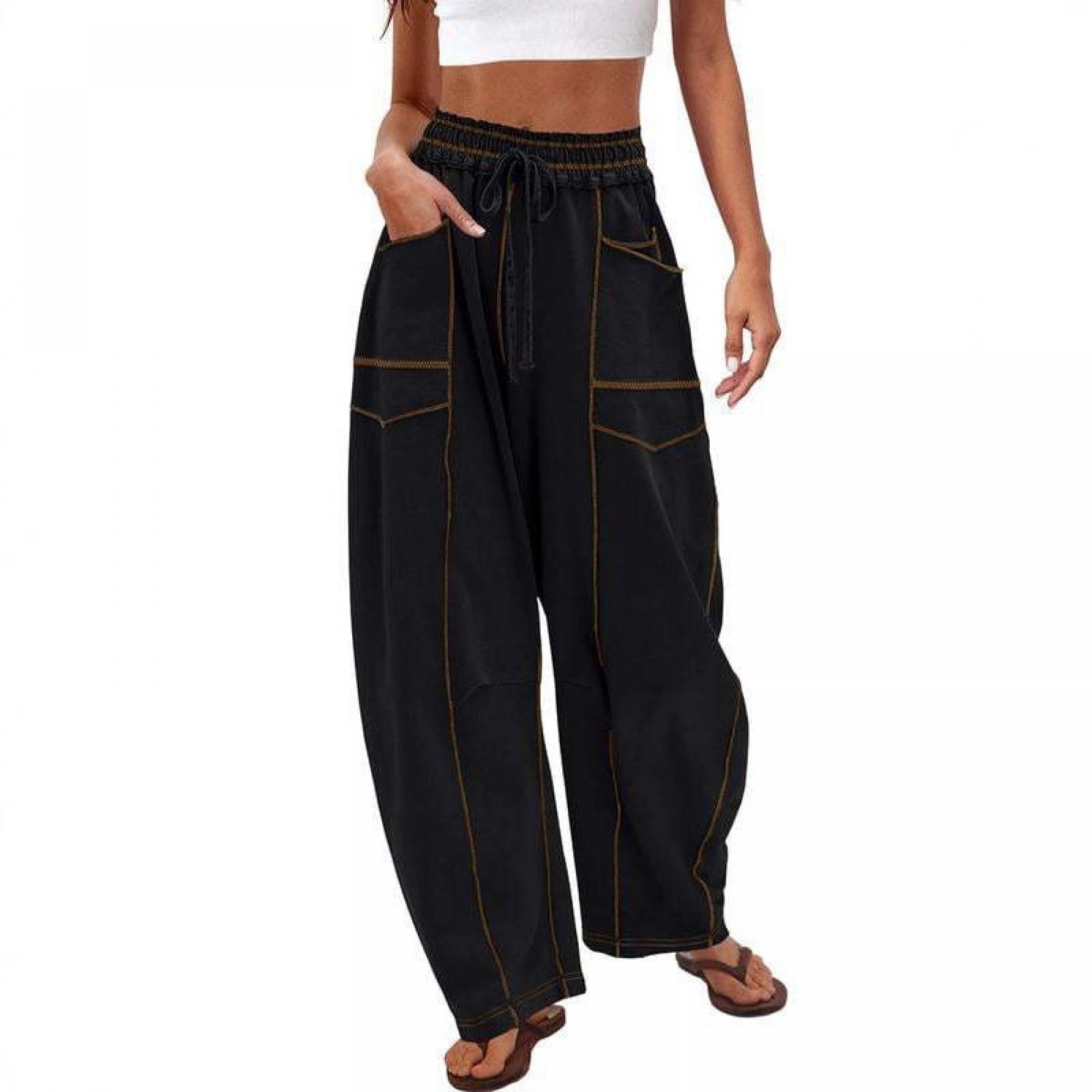 Lounge Drawstring Sweatpants with Pockets