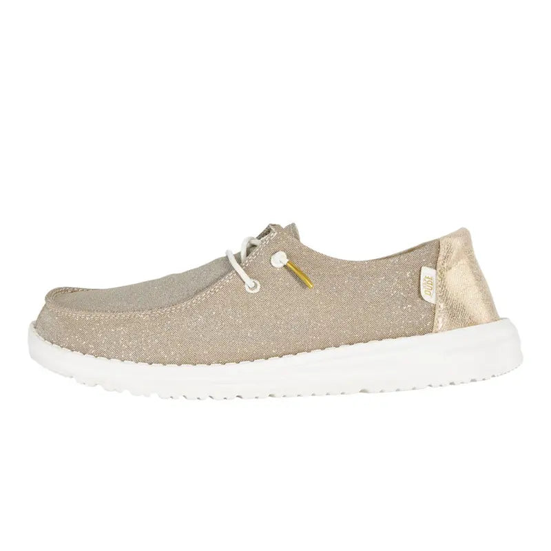 Metallic Sparkle - Womens Comfortable Slip On Shoes