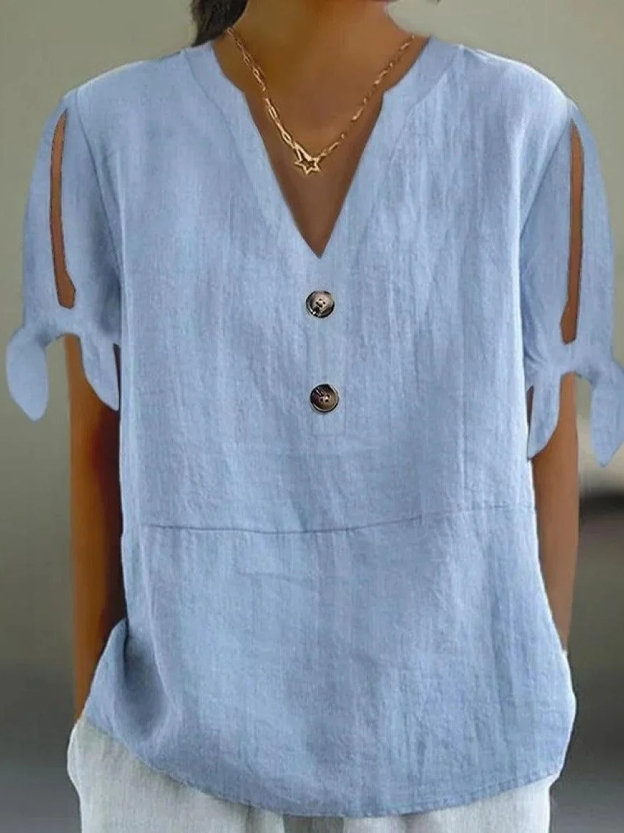 Unique Split Sleeve Top