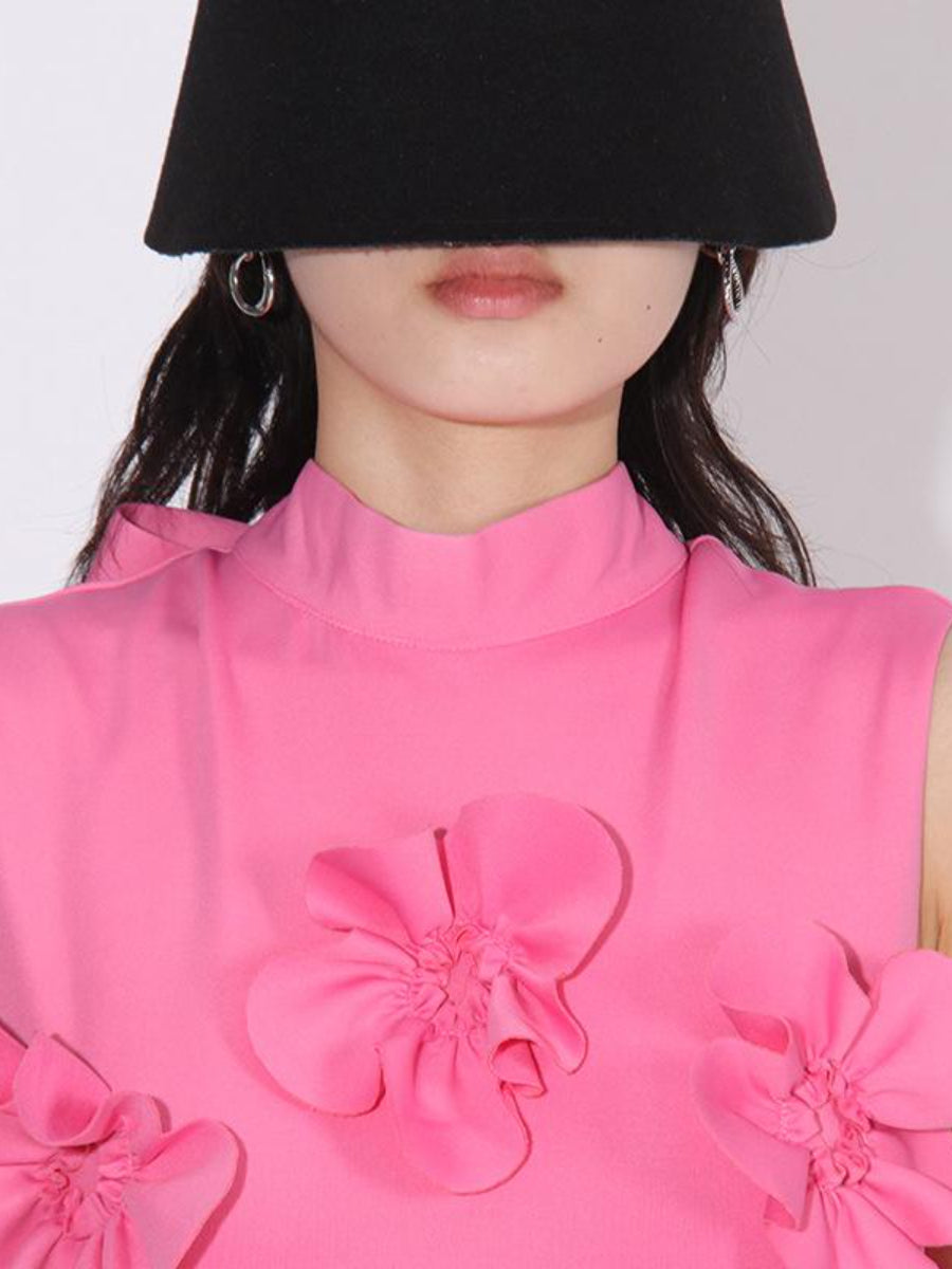 Fanci Floral Applique Maxi Dress