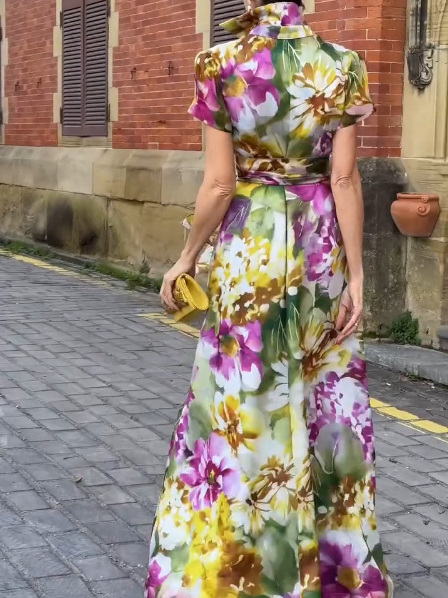 Flourishing Blossom Maxi Dress