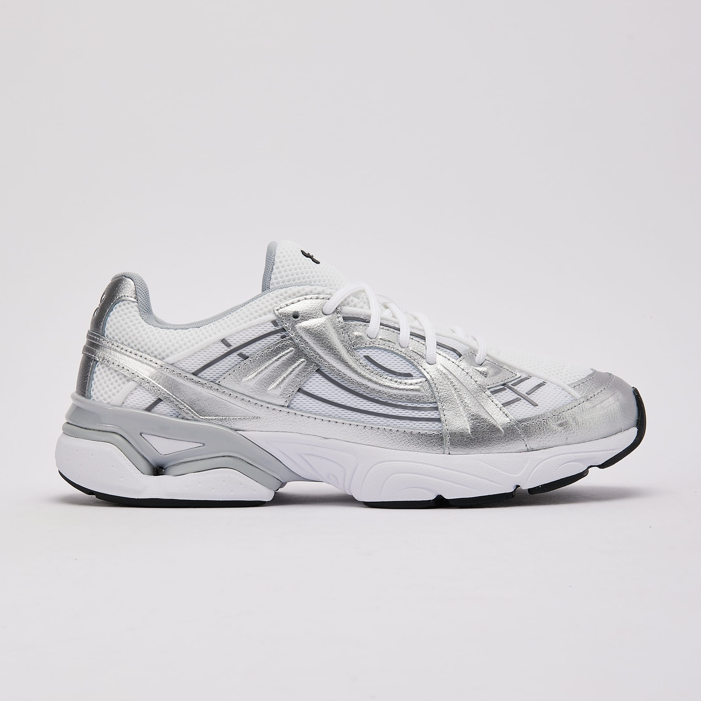 Metallic Silver Sneakers